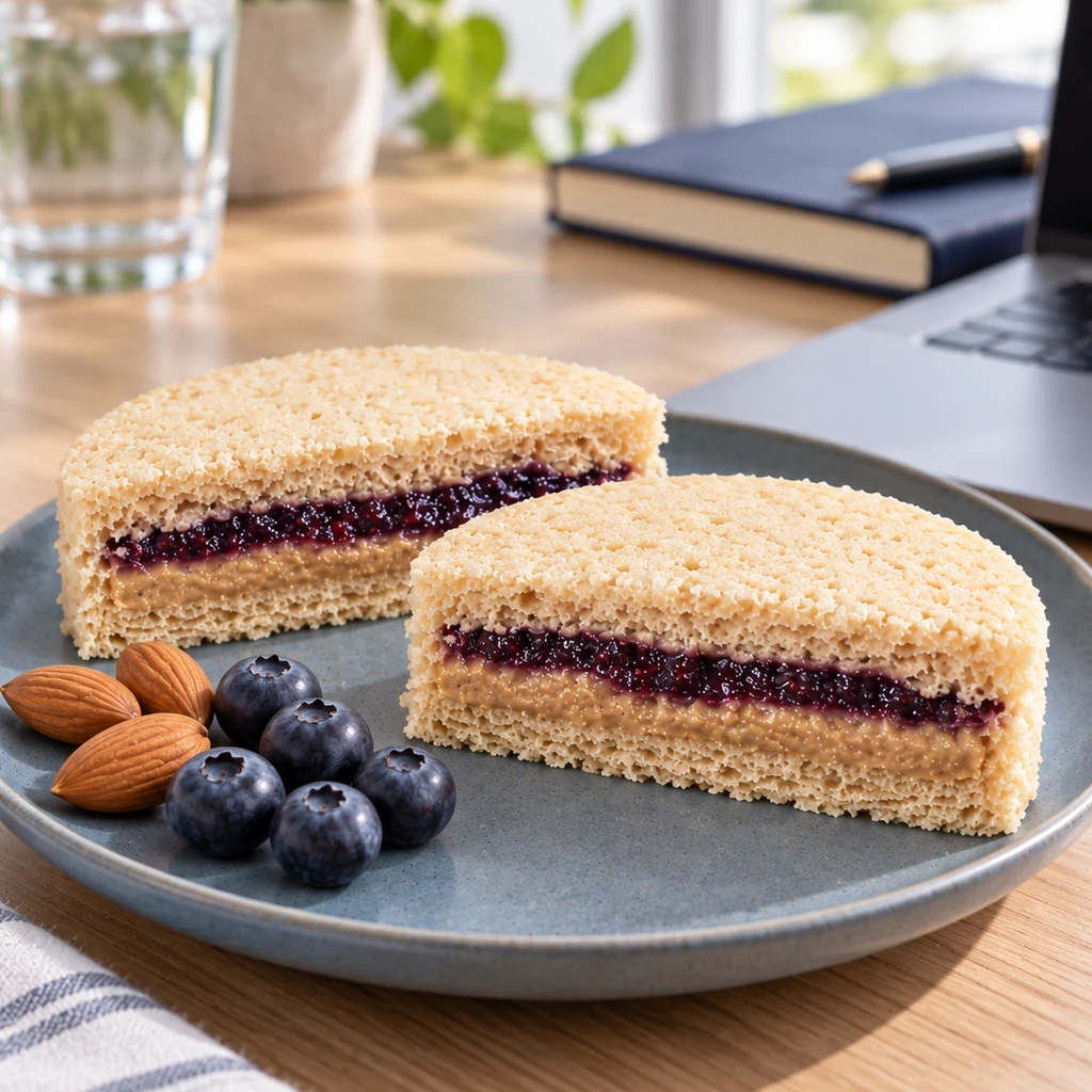 Almond Butter & Blueberry Jam