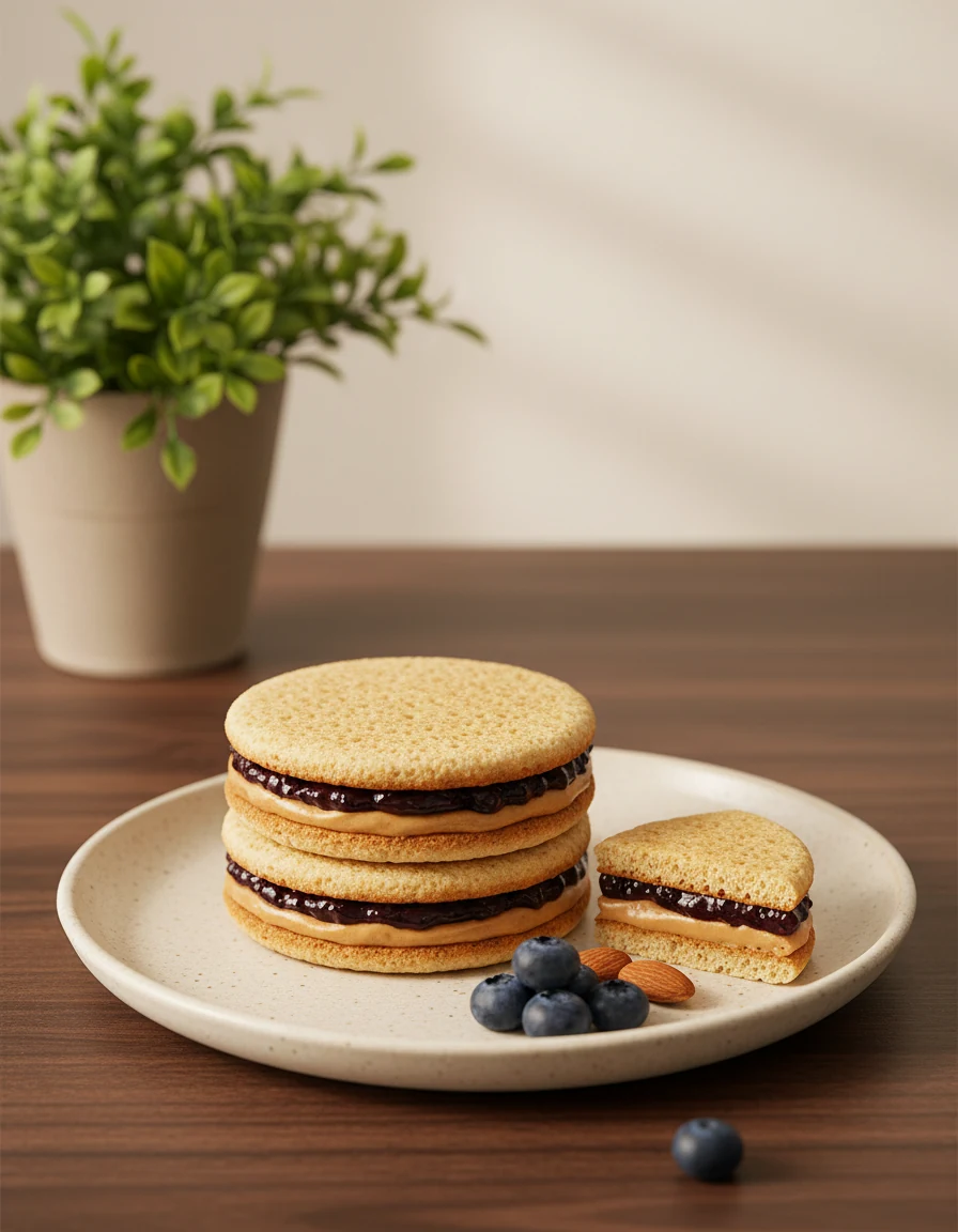 Almond Butter & Blueberry Jam Protein Pocket